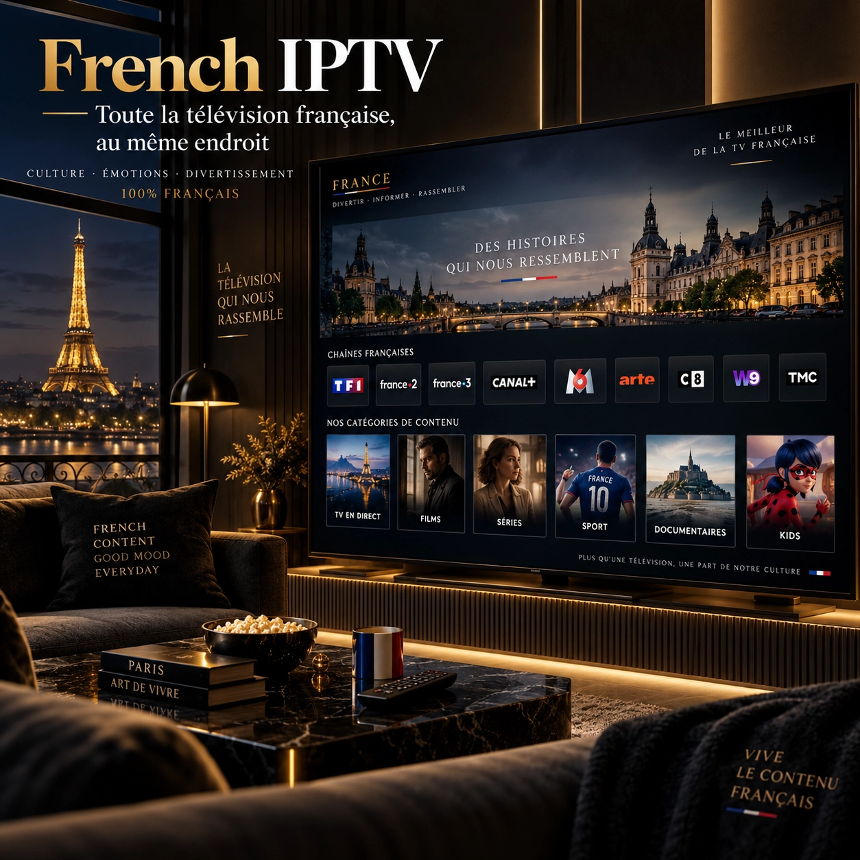 French IPTV et contenus français